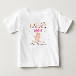 New Baby Princess Lilibet Niedlich Kitten Name Bab T-shirt