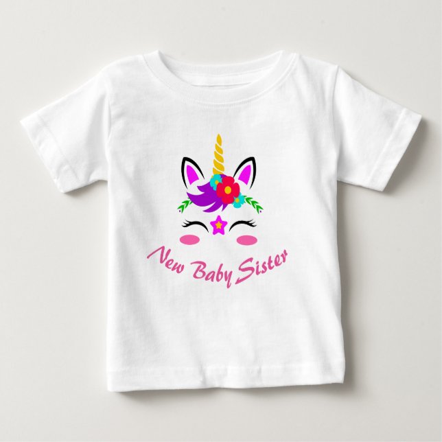 New Baby Sister Baby T-shirt (Vorderseite)