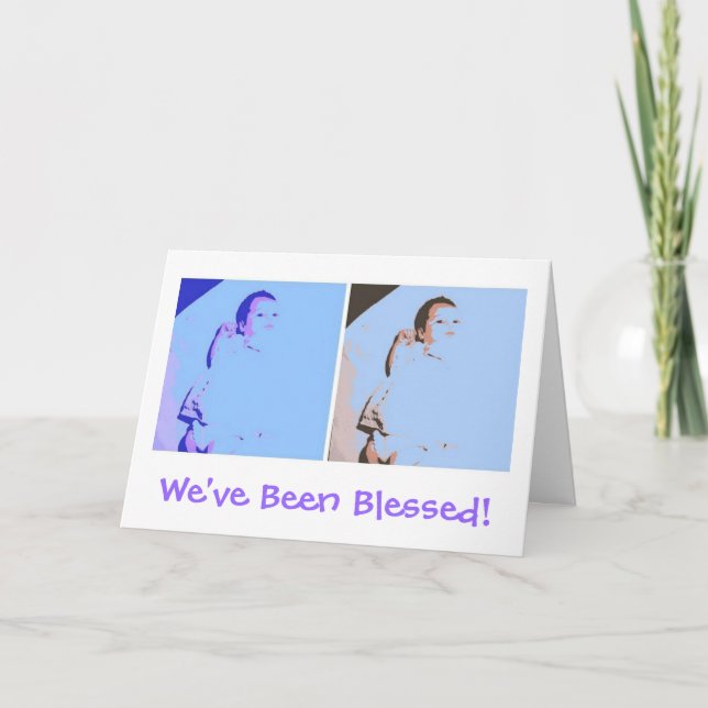 New Baby Twins Ankündigung (Vorderseite)