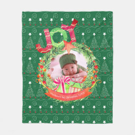 NEW Babys 1. Weihnachts-Keepake-FOTO Blankie Fleecedecke