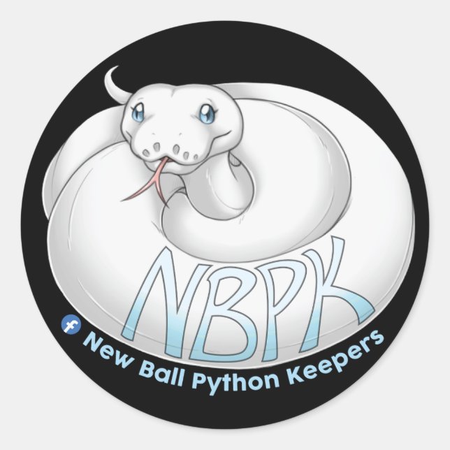 New Ball Python Keepers Yuki Sticker (Vorderseite)