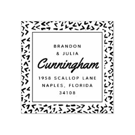 New Beach House Rücksendeadresse Gummistempel