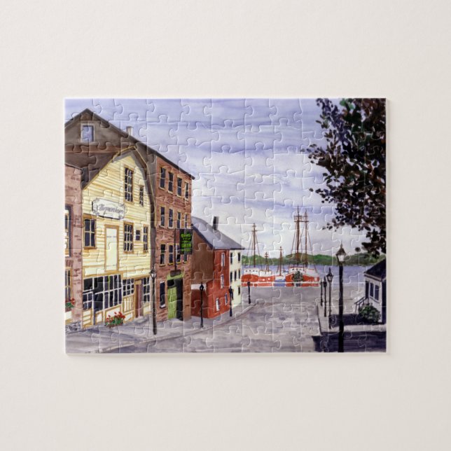 New Bedford Massachusetts New England Malerei Puzzle (Horizontal)