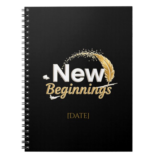 New Beginnings / Cuaderno Nuevos Comienzos Notizblock (Vorderseite)