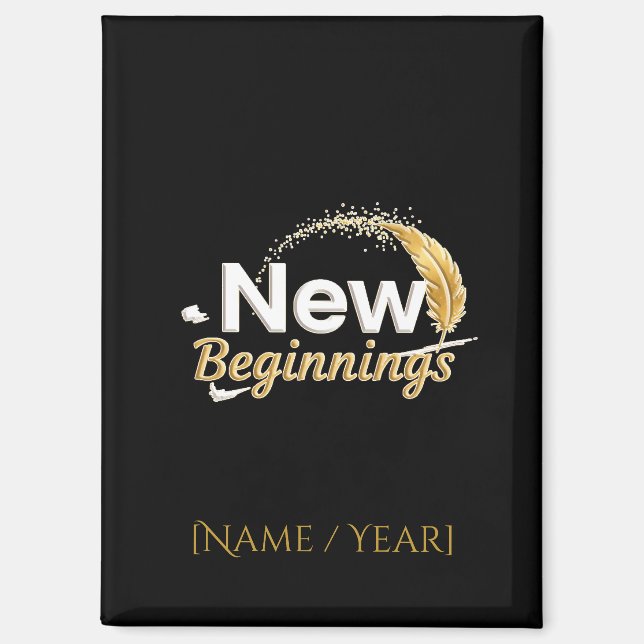 New Beginnings / Imán Nuevos Comienzos Magnet (Vorderseite)