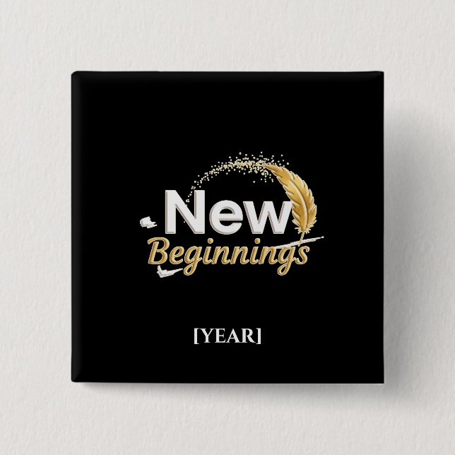 New Beginnings Pin / Pin Nuevos Comienzos Button (Vorderseite)