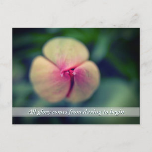 New Beginnings Spring Tulip Blume Postkarte