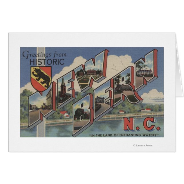 New Bern, North Carolina - Große Briefszenen (Vorderseite (Horizontal))