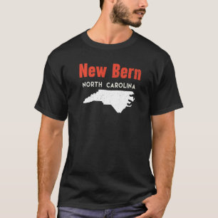New Bern North Carolina USA Staat Amerika Reisen T-Shirt
