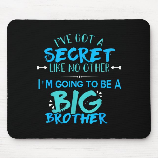 New Big Brother 2018 Funny Kids Men Big Bro  Mousepad (Vorne)