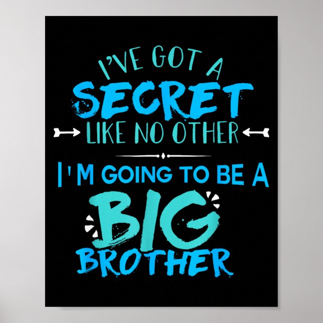 New Big Brother 2018 Funny Kids Men Big Bro  Poster (Vorne)