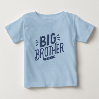 New BIg Brother als Marine mit Handschrift Baby T-shirt