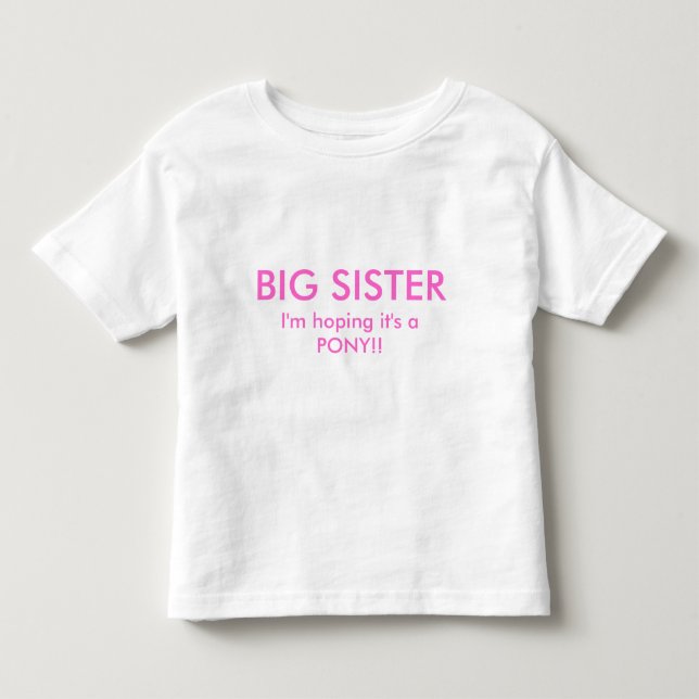 New Big Sister T - Shirt (Vorderseite)