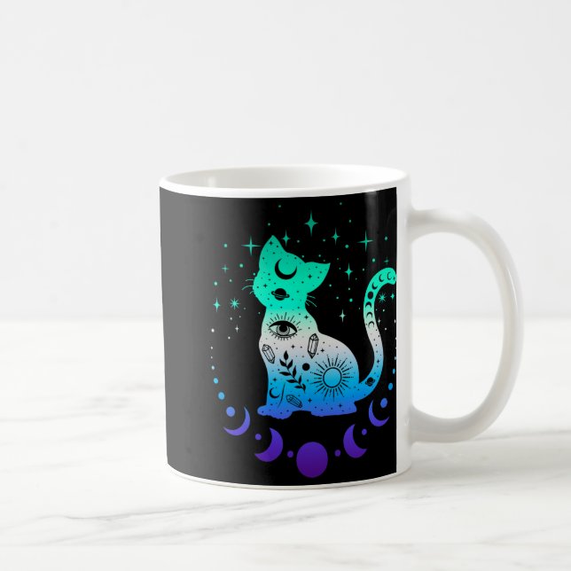 New Blue Gay Male Mlm Pride Flag, Astrology Cat  Kaffeetasse (Rechts)