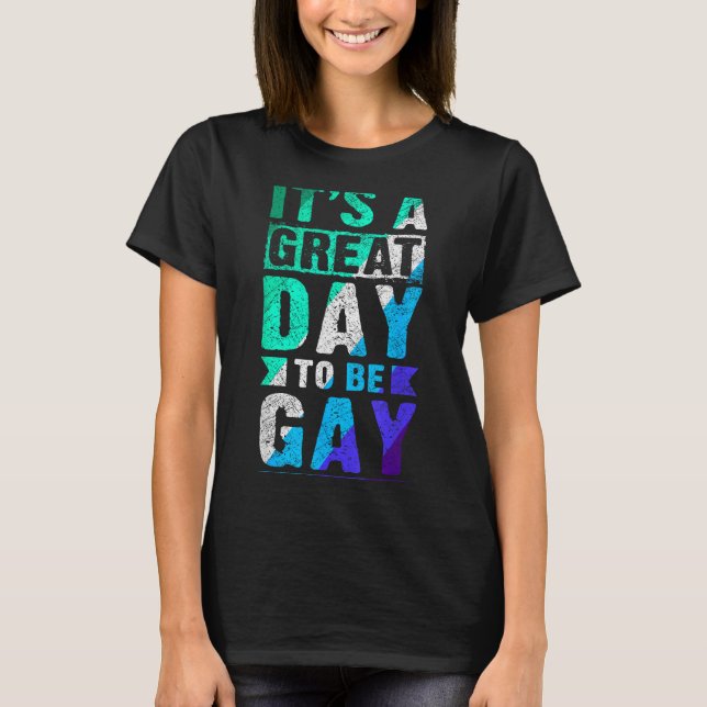 New Blue Gay Male Mlm Pride Flag  T-Shirt (Vorderseite)