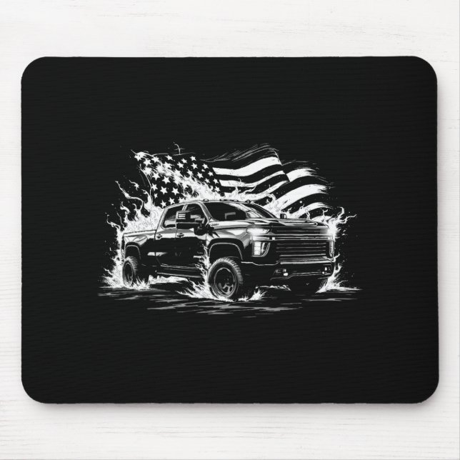 New Body Style Silverado Truck 2500 Crew Cab Patri Mousepad (Vorne)