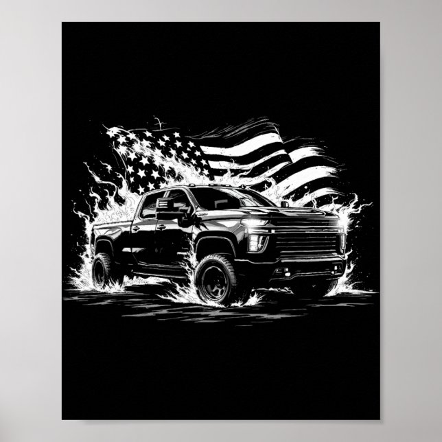 New Body Style Silverado Truck 2500 Crew Cab Patri Poster (Vorne)