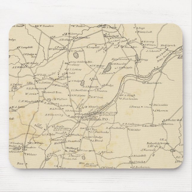 New Boston, Hillsborough Co Mousepad (Vorne)