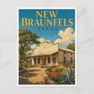 New Braunfels Texas Gruene Hall GeoSaga Postkarte