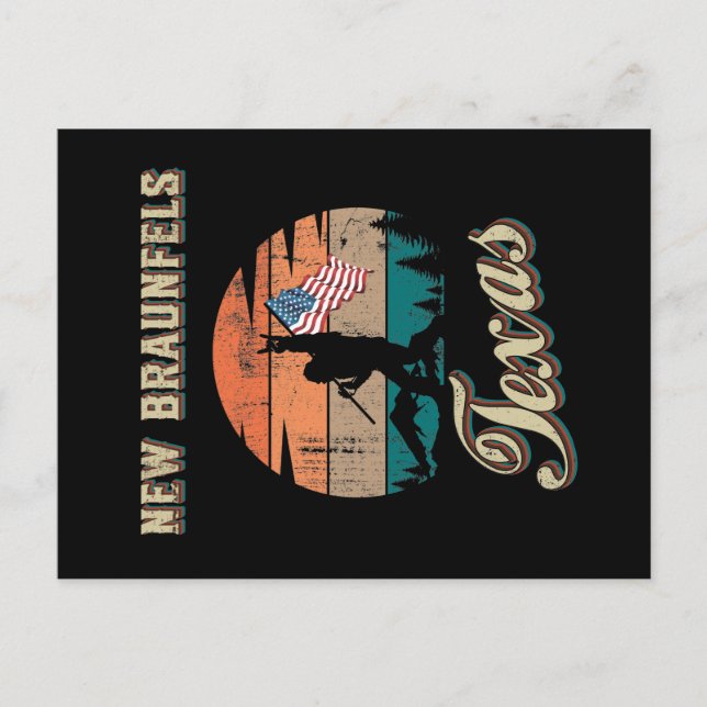 New Braunfels Texas Postkarte (Vorderseite)