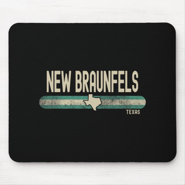 New Braunfels Tx Texas Travel &amp; 80s Style  Mousepad (Vorne)