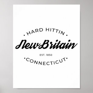 New Britain Ct Hart Schlagend Poster