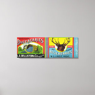 New-Brunswick Blaubeeraufkleber Leinwanddruck