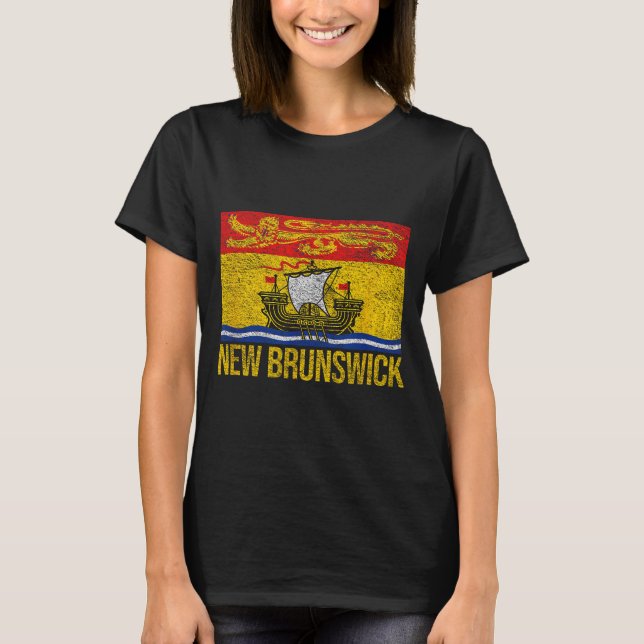 New Brunswick Flag Canada  T-Shirt (Vorderseite)
