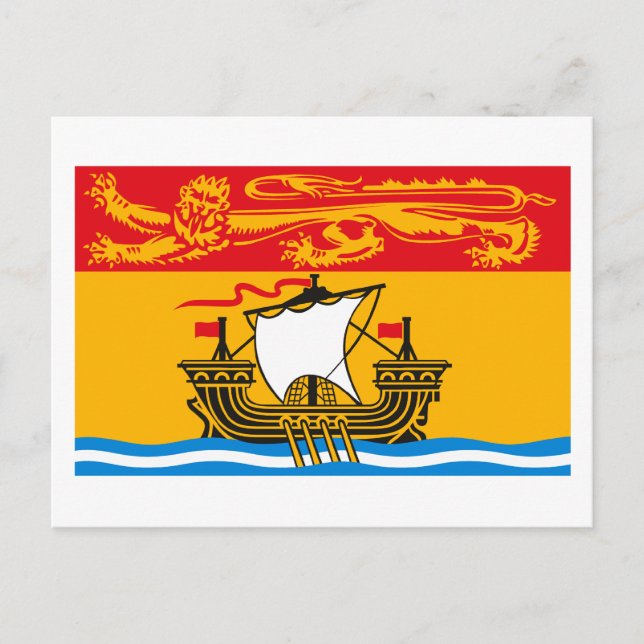 New Brunswick Flag Postcard Postkarte (Vorderseite)