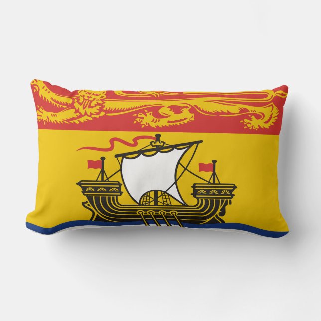 New Brunswick Flag Throw Kissen (Vorderseite)