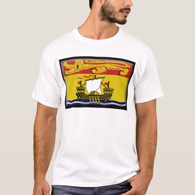 New-Brunswick (Kanada) Flagge T-Shirt (Vorderseite)