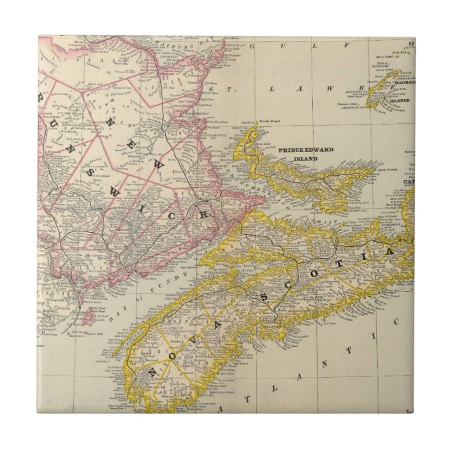 New-Brunswick, Neuschottland Fliese (Vorderseite)