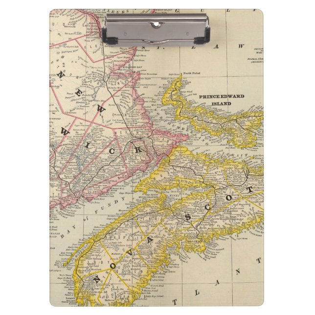New-Brunswick, Neuschottland Klemmbrett (Vorderseite)