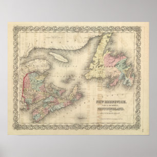 New-Brunswick, Neuschottland, Neufundland 2 Poster