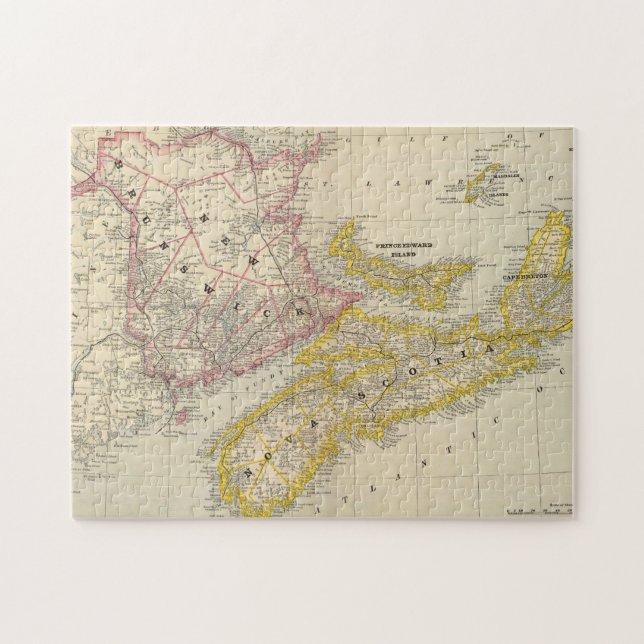 New Brunswick, Nova Scotia Puzzle (Horizontal)