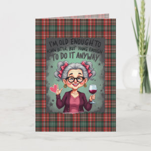 New Brunswick Provinztartan Humorvoller Geburtstag Karte