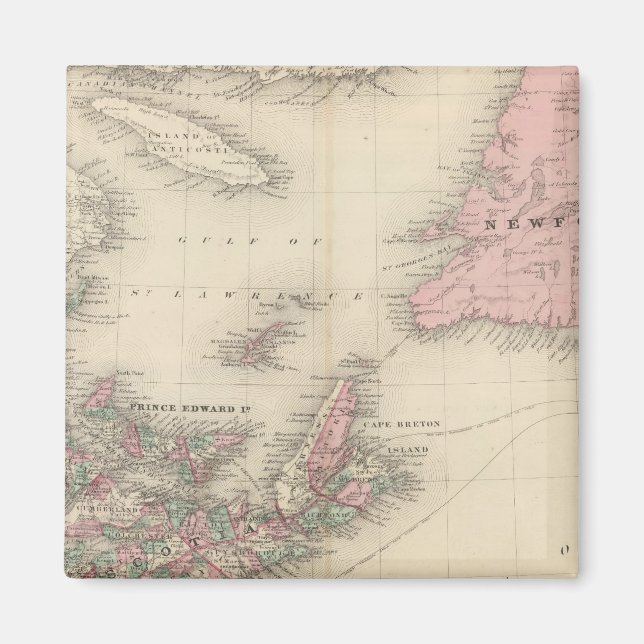 New Brunswick und Nova Scotia Magnet (Vorne)