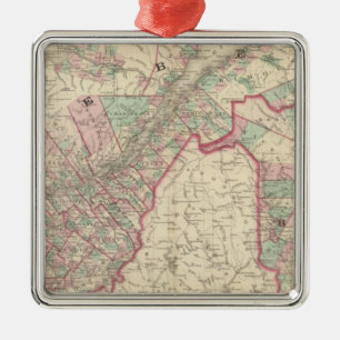 New Brunswick und Quebec Ornament Aus Metall