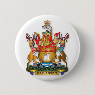 New Brunswick Wappen Button