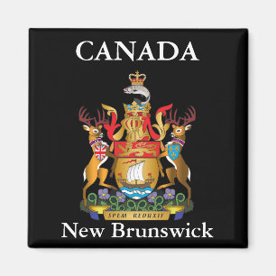 New Brunswick Wappen Magnet