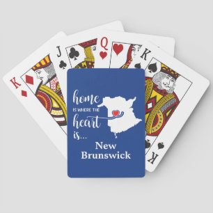 New Brunswick Zuhause ist Wo das Herz ist Spielkarten