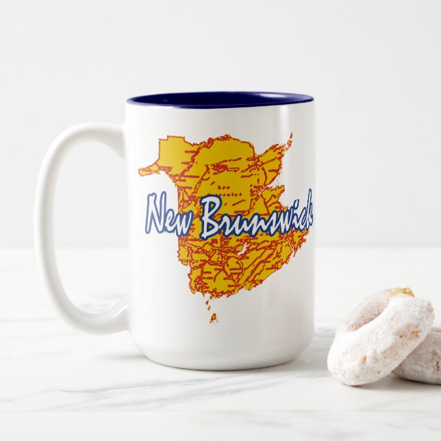 New Brunswick Zweifarbige Tasse (Mit Donut)