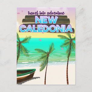 New Caledon "Reise ins Abenteuer" Reiseplakat. Postkarte