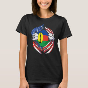 New Caledonia Flag American Stolz auf My Caledonia T-Shirt