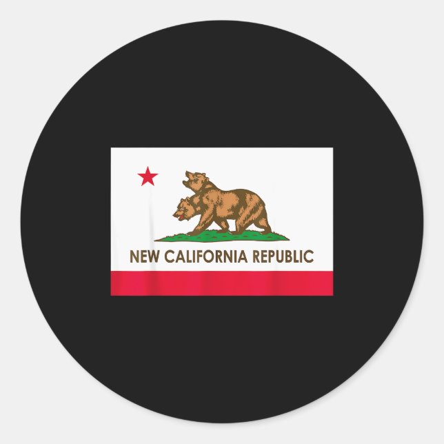 New California Republic - Ncr Flag  Runder Aufkleber (Vorderseite)