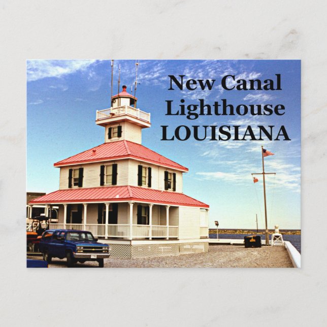New Canal Lighthouse, Louisiana Postcard Postkarte (Vorderseite)