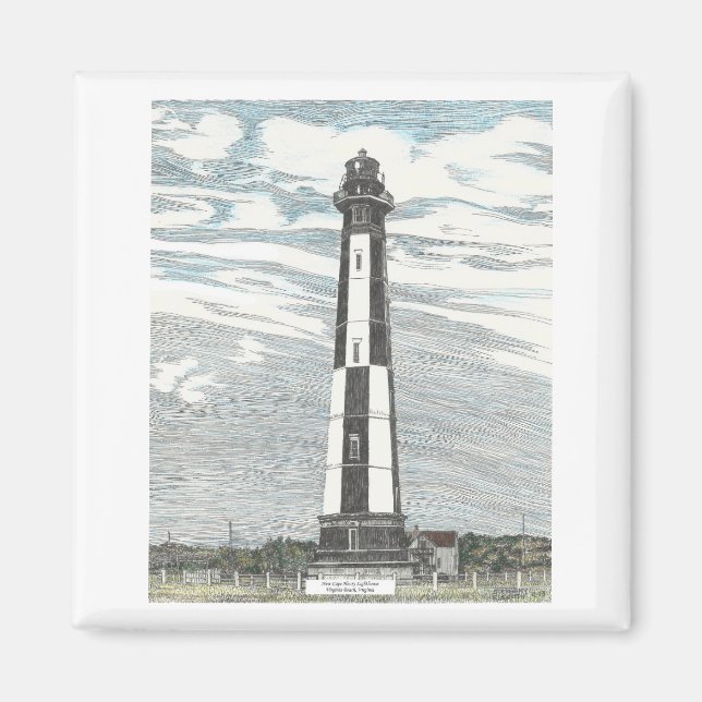 New Cape Henry Lighthouse Magnet (Vorne)