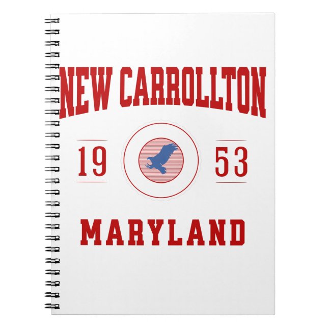 New Carrollton Maryland Uni University Style Notizblock (Vorderseite)