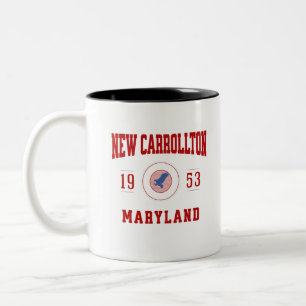 New Carrollton Maryland Uni University Style Zweifarbige Tasse