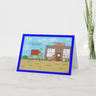 New Cart Riech Geburtskarte Karte